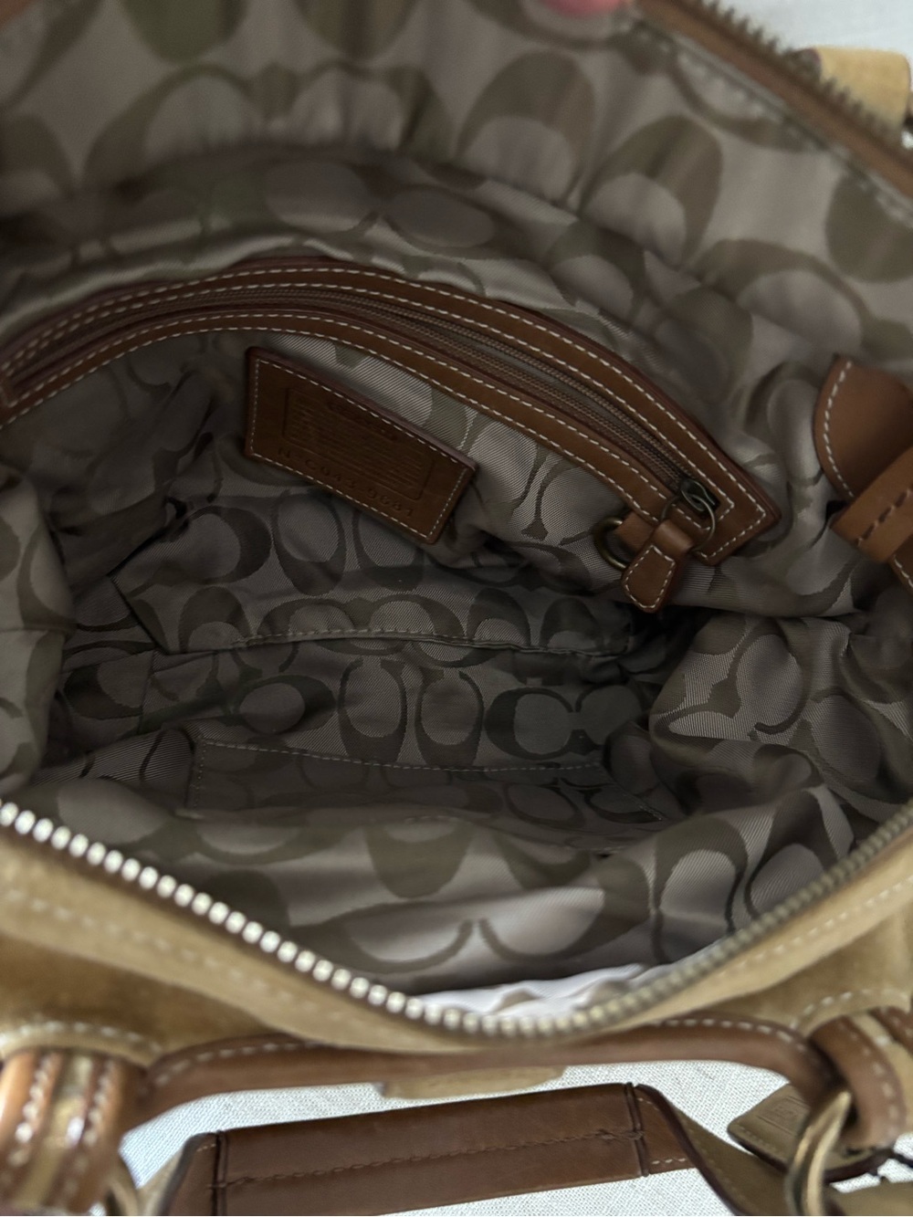 ππ¦ Vintage Coach Hampton Suede Buckle Mini Satchel - Picture 14 of 15